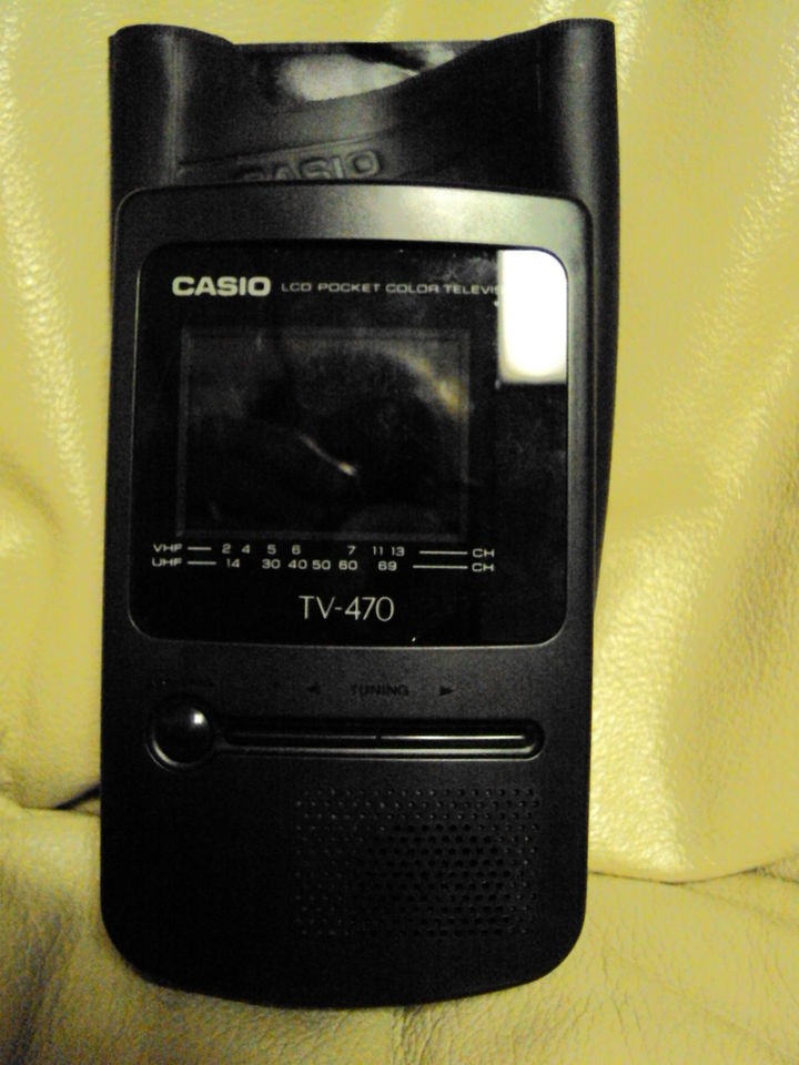 CASIO TV 470 TV 470B LCD POCKET COLOR TV