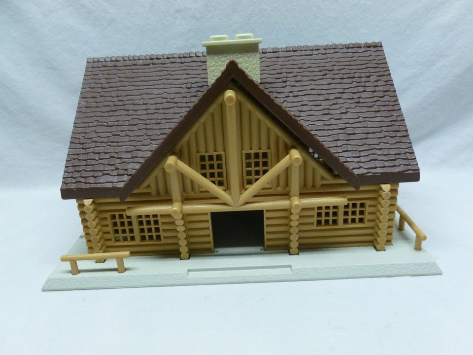 Vtg Ertle Farm Country Ranch Log Cabin Toy Sturcture Building Set