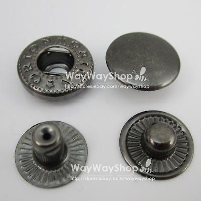   Rapid Rivet Button METAL Snaps Fasteners 10mm 3/8 50 100 500 set