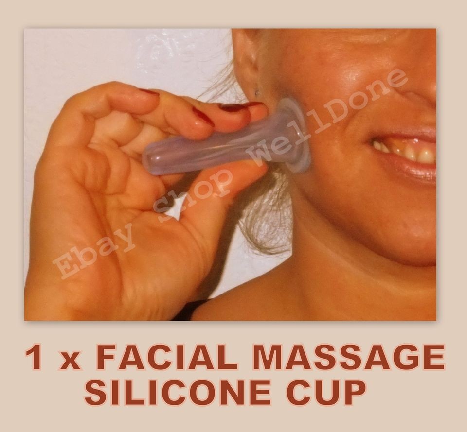 FACIAL CUPPING MASSAGE SILICONE CUPS DIAMETER 2 CM