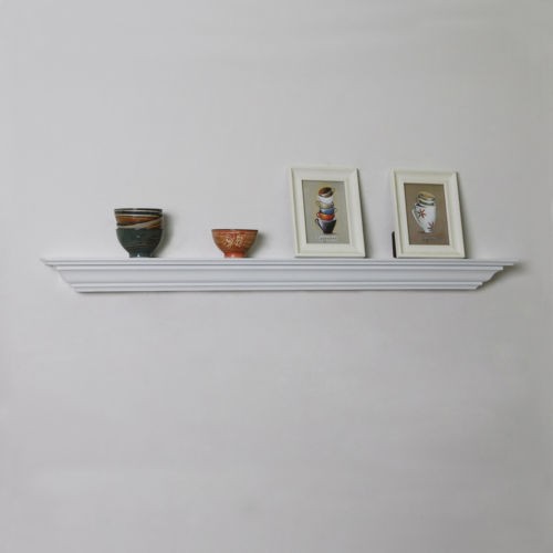 60 WHITE FIREPLACE SHELF FIREPLACE MANTEL LEDGE