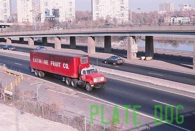 Vintage GMC Truck Tractor Eatmore Fruit Trailer Philadelphia 1984 