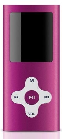 MP4 6GB 6th Generation Clip  Digital MP4 Player, 1.8 Screen PINK