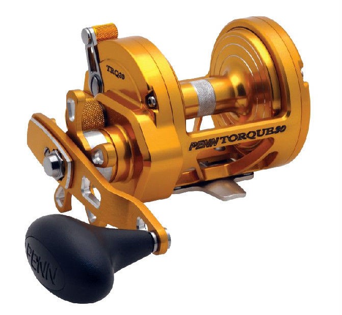 New PENN Torque TRQ 30 Gold Conventional Star Drag Reel