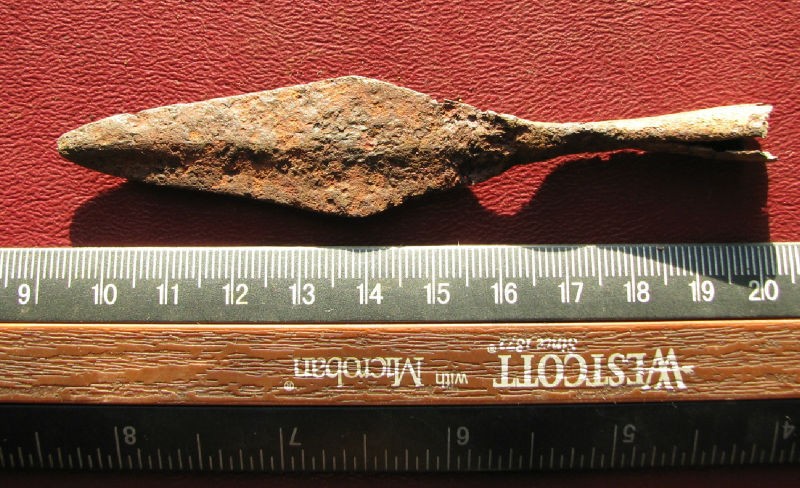 Metal Detector Find ROMAN to MEDIEVAL ARTIFACT   IRON CROSSBOW BOLT 