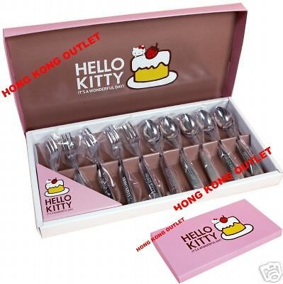 HELLO KITTY Stainless Steel Fork Spoon Gift Sanrio B49