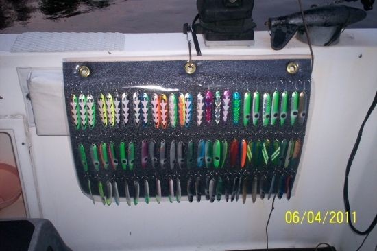 Hanging lure holders Spoons, Stick Baits and more