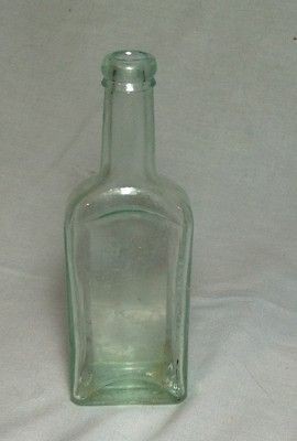 Chas H Fletchers CASTORIA Vintage / Antique Bottle Aqua