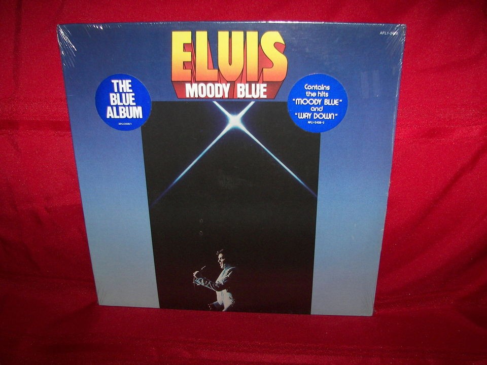 ELVIS PRESLEY moody blue LP album SEALED oldies