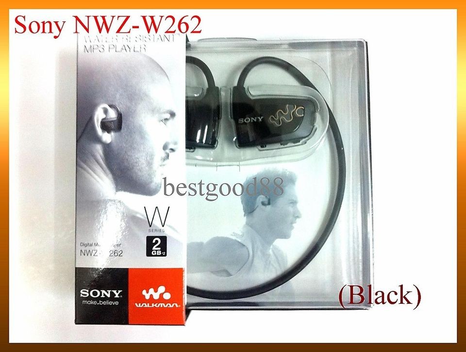   W262 BLACK 2GB WATER RESISTANT FLASH MEMORY DIGITAL MUSIC/MEDIA PLAYER