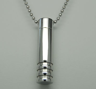 MENS CREMATION JEWELRY STAINLESS CYLINDER URN ENGRAVABLE MENS URN 