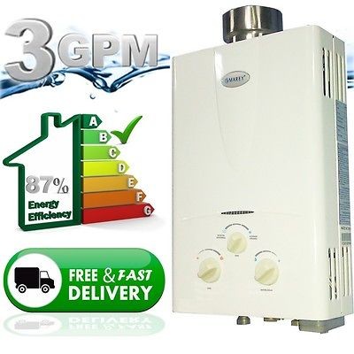 Propane Gas Tankless Hot Water Heater  Instant On Demand Whole House 