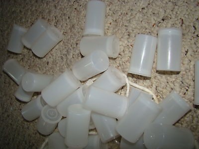 20 WHITE FUJI TYPE FILM CANISTERS WITH LIDS ROCKETS