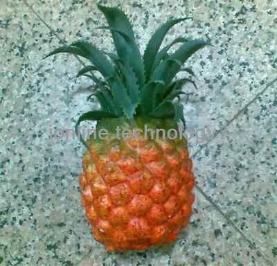   plastic faux pineapple artificial fruit house kitchen party decor