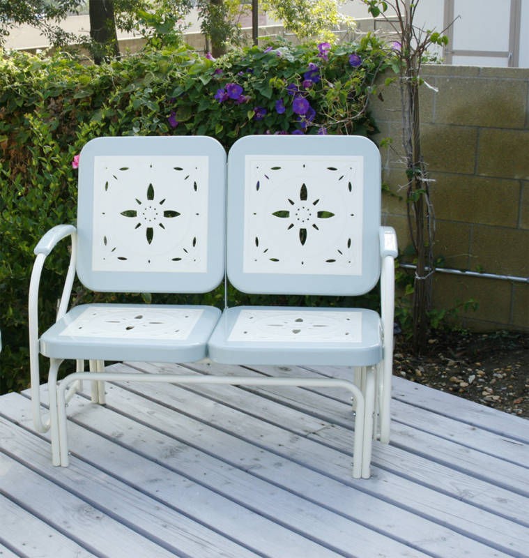 MARX Vintage Dollhouse Furniture ADORABLE PATIO SET w/KITTY 1/2 FITS 