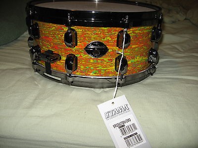 TAMA 6x14 RARE Birch Performer Citrus Mod Oyster Wrap. (NOS)