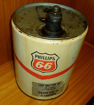 VINTAGE PHILLIPS 66 MOTOR OIL 5 GALLON CAN