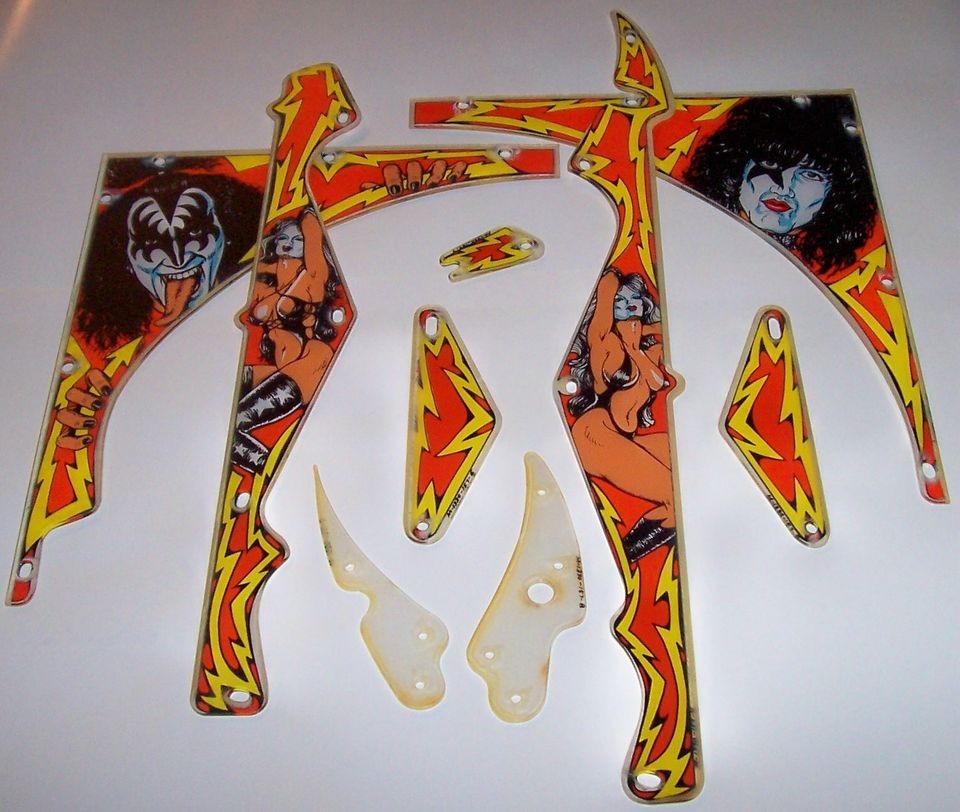 KISS Bally Pinball Machine Arcade Game Playfield Plastic (Piece Set 