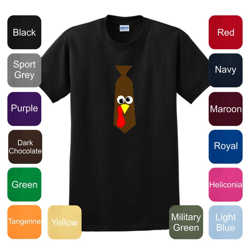 Turkey Neck Tie T Shirt Funny Thanksgiving Christmas Portrait Card 