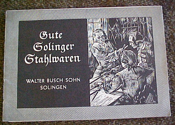   GERMANY STEELWARE CATALOG PAMPHLET 1940s GERMAN POCKET KNIFE BLADE