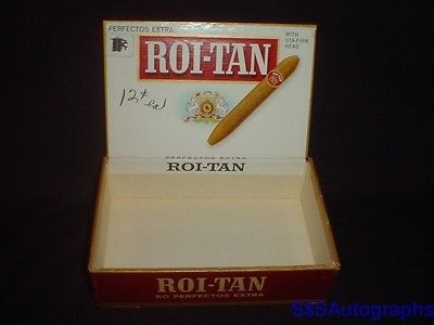 VINTAGE ROI TAN 50 PERFECTOS EXTRA CIGAR BOX 11 CENT