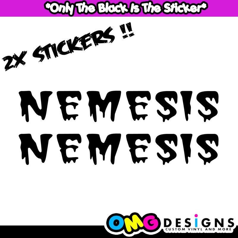 PRC Phantom Racing Chassis NEMESIS Sticker Decal Go Kart Frame 