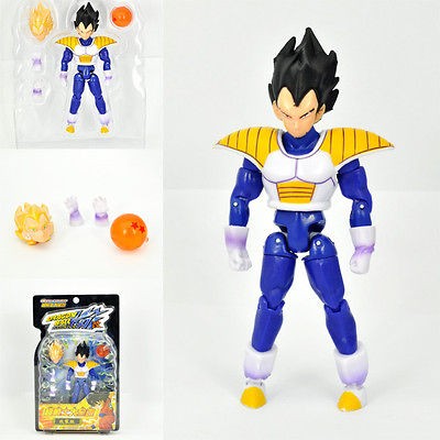   DBZ VEGETA W SS VEGETAS HEAD HANDS ACTION FIGURE 5 in box