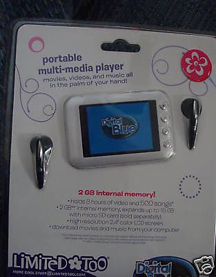 100 NWT WHITE PORTABLE 2GB MULTI MEDIA PLAYER /