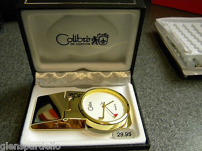 Colibri golf WATCH MONEY CLIP gold free fast ship rare new 