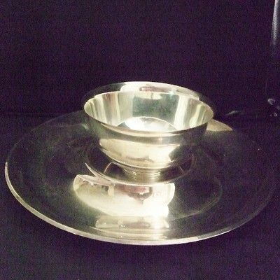 GORHAM NEWPORT SILVERPLATE 10 PLATTER for Chips Veggies & Dips 