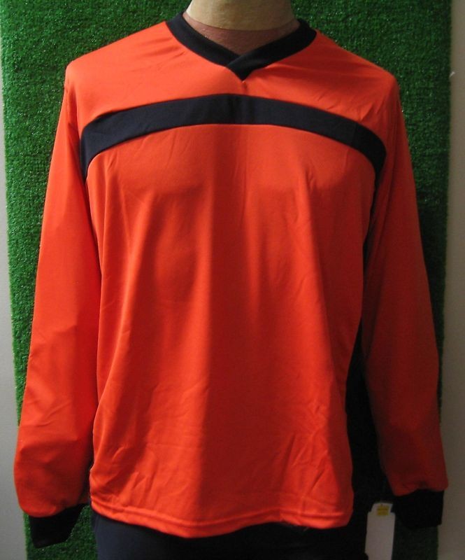 Adult Soccer Goalie Goal Keeper Padded Jersey   Orange