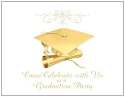 20 Gold GRADUATION Party Invitations Post Card CARDS