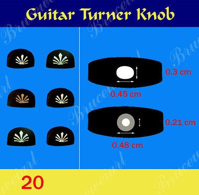 ebony guitar knobs