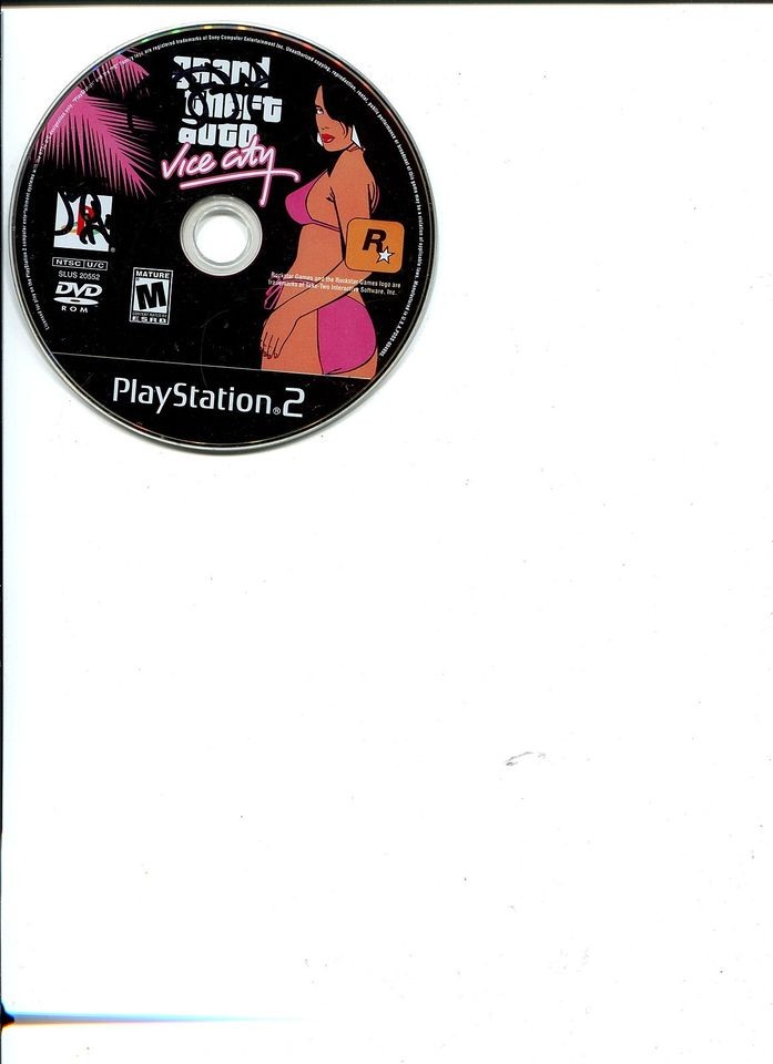 PS2 Grand Theft Auto Vice City Video Game Playstation OOP RARE E4