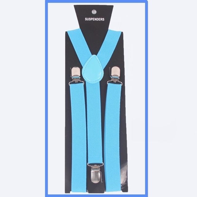 FASHIONAL UNISEX BRACES SUSPENDERS Y SHAPE ADJUSTABLE CLIP ON ELASTIC 