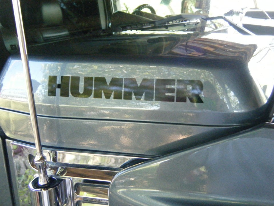 HUMMER H3 LOGO CHROME VINYL AIR VENT DECALS,SET OF 2.