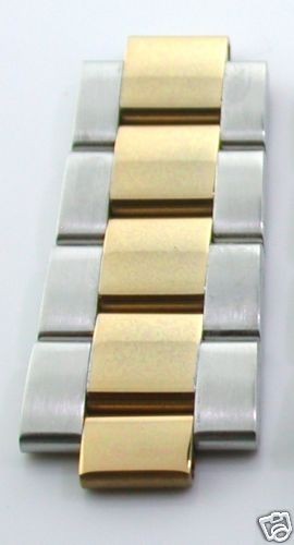 OYSTER WATCH BAND LINK FOR ROLEX TWOTONE GP PARTS