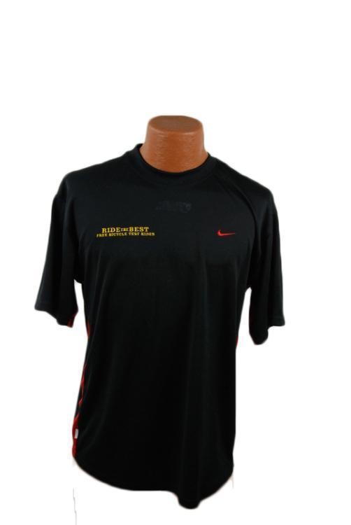 Nike Mens Dri Fit Cycling Shirt Black Medium