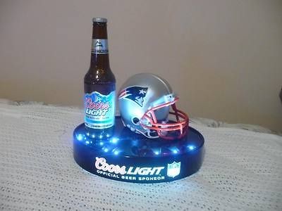 COORS LIGHT NEW ENGLAND PATRIOTS HELMET NFL FOOTBALL BEER LIGHT SIGN