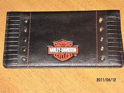 Harley Davidson Faux Leather Checkbook Cover
