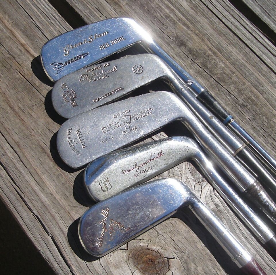 Five (5) Vintage Antique Blade Putters Circa 1930s