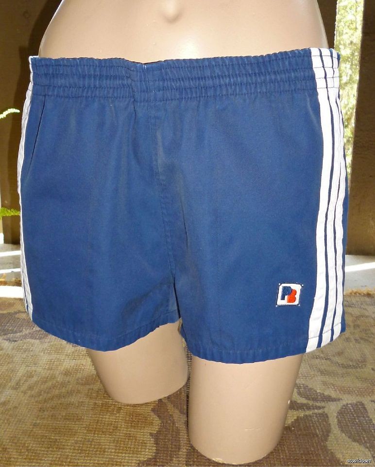 Pierre Bonee Vintage 80s Athletic Shorts Tennis Running Navy S