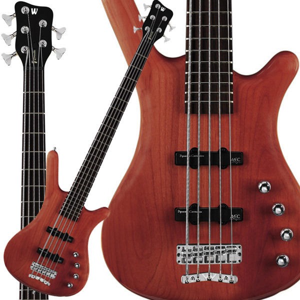 Warwick RockBass Corvette 5 String Bass Guitar Burgundy Red Oil Finish