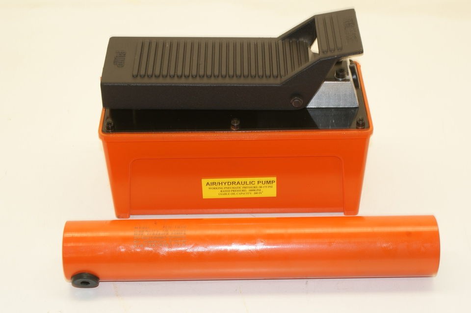NEW COMBO HYDRAULIC CYLINDER PUMP AND AIR HYDRAULIC FOOT PUMP PRO JACK