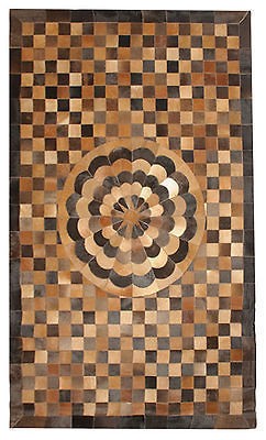 New 5X8 Cow Hide Skin Cowskin Leather Cowhide Western Rug Rugs