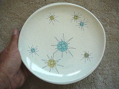 FRANCISCAN DINNERWARE   ATOMIC STARBURST MID CENTURY 1950s   8 SALAD 