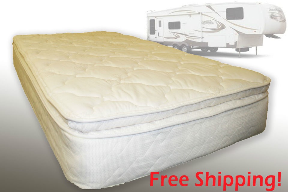 RV Mattress Short Queen 60 x 75 Pillow Top Back Support Innerspring $ 