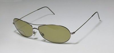 NEW GIORGIO ARMANI 1581 GRAY/OLIVE METAL WIRE TEMPLES SUNGLASSES/SHA 