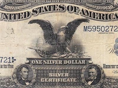   Bold & Attractive Mid Grade 1899 $1 BLACK EAGLE Silver Cert FREE SHIP