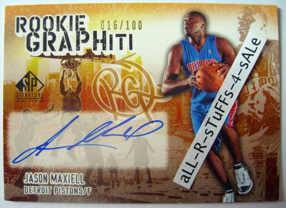   Signature Edition JASON MAXIELL Rookie GRAPHiti /100 Auto RC Pistons